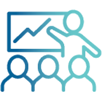 Icon of people attending a workshop
