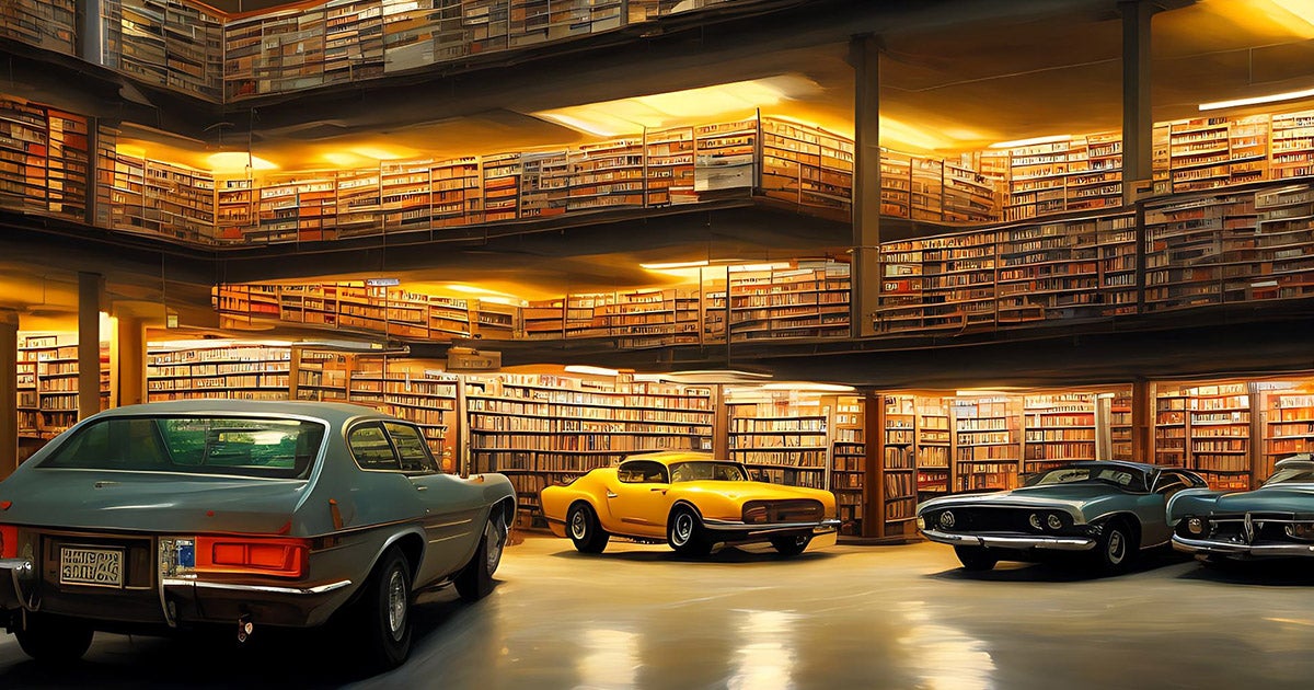 cars in library