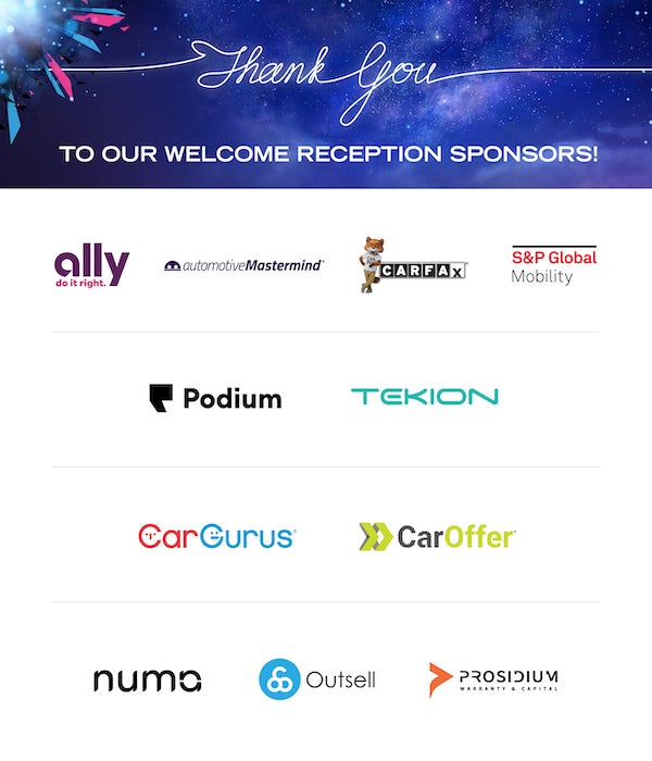 NADA Show 2024 thank you to our Welcome Reception sponsors