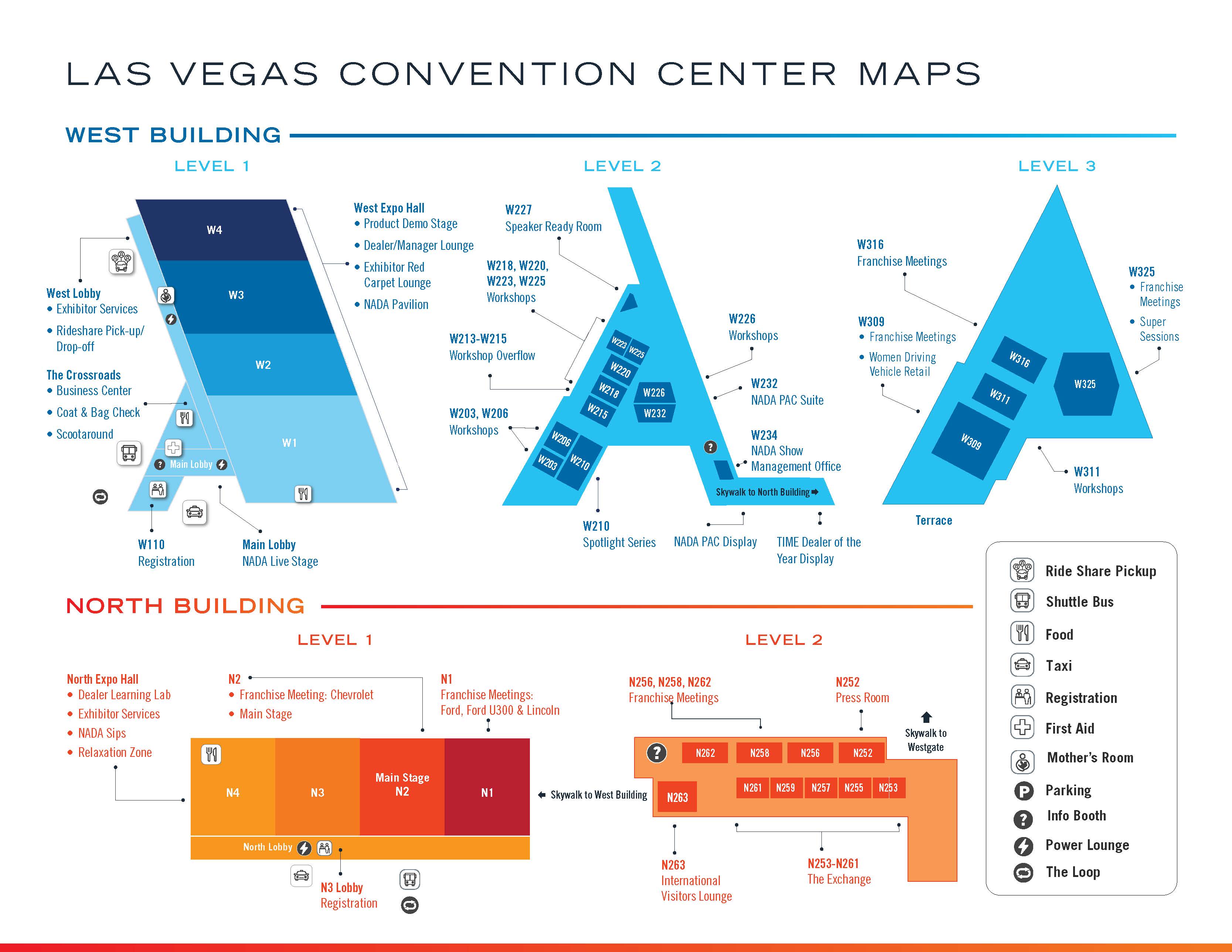 NADA Show 2026 map