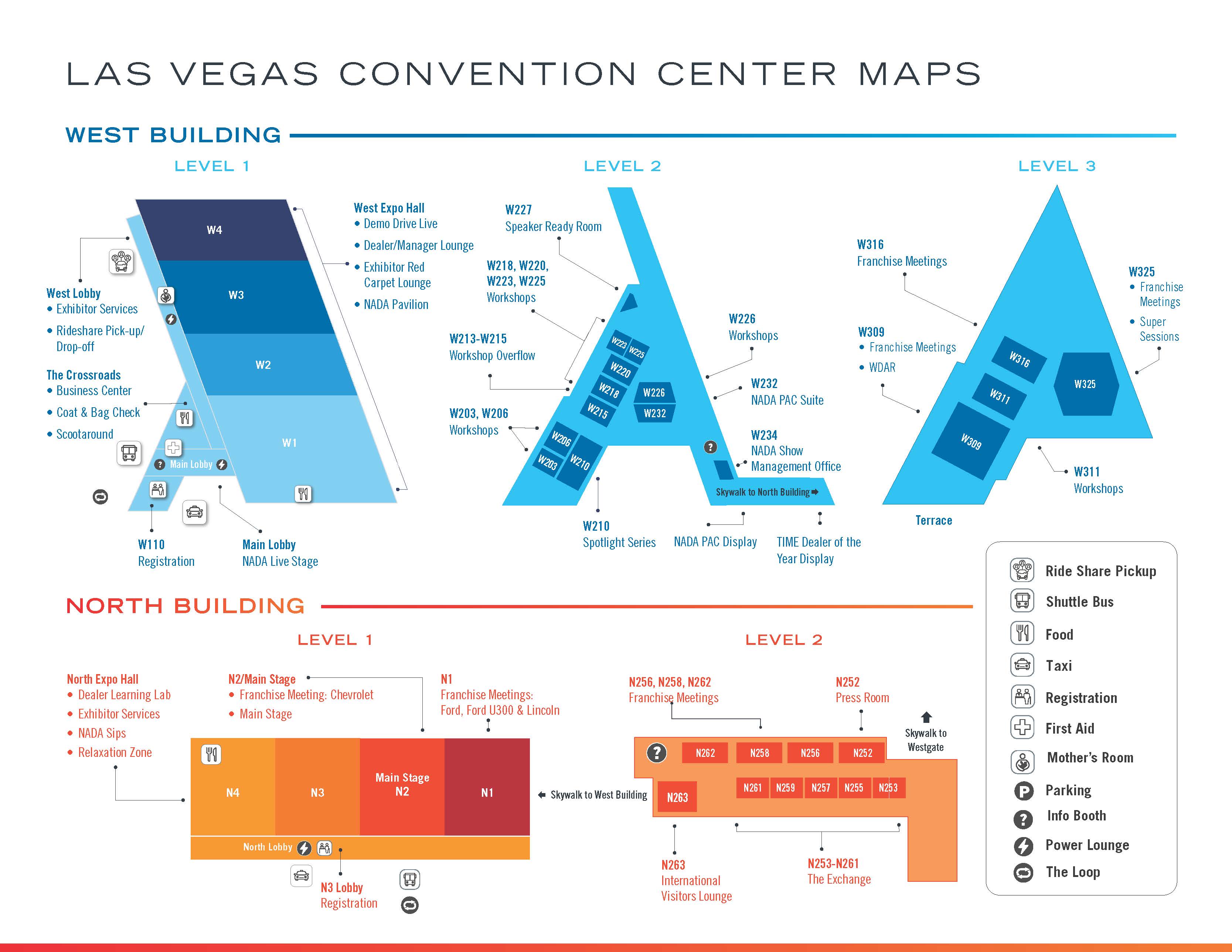 NADA Show 2026 map