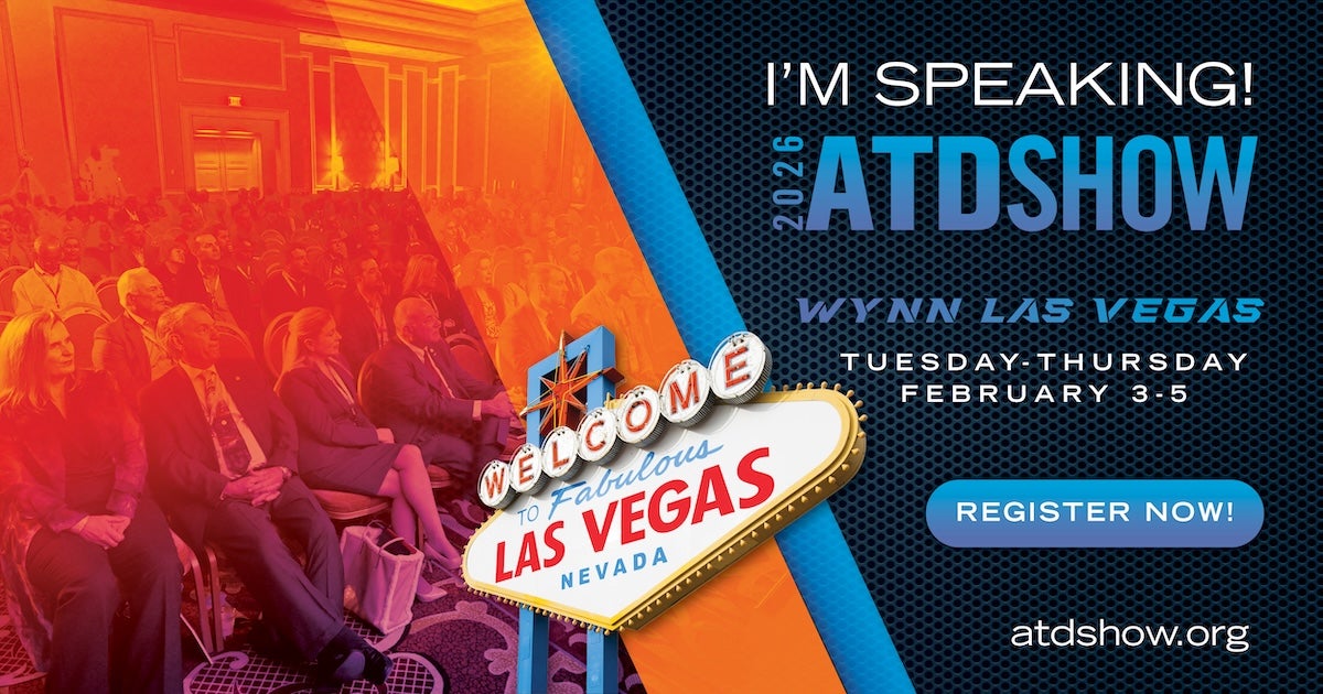 I'm Speaking at ATD Show