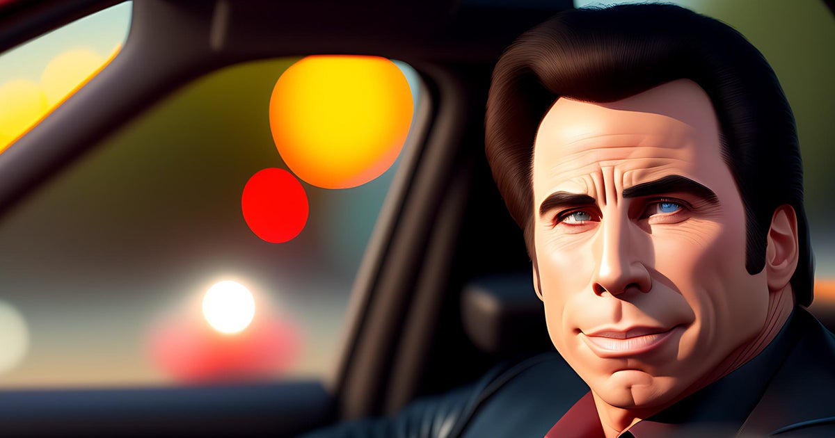 John Travolta in a Car