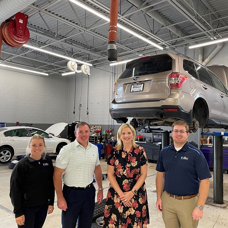 Rep. Ashley Hinson (R-Iowa) visiting Dave Wright Subaru 