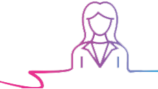 Graphic of woman speaking