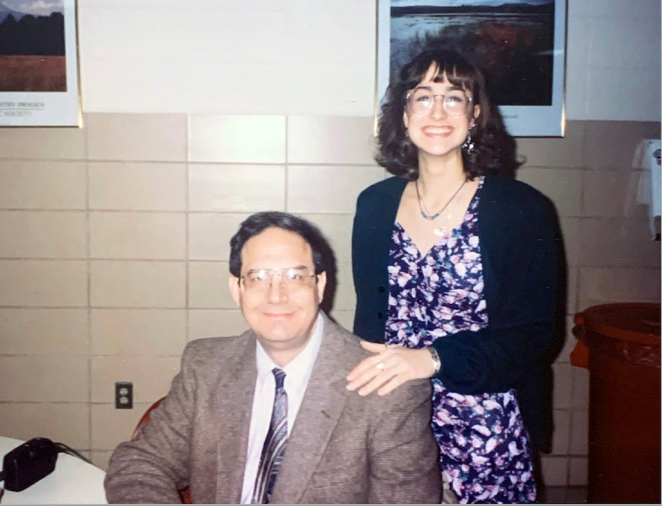 Christine Seeger and father 