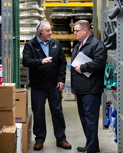 Two service technicians at Baltimore Truck 