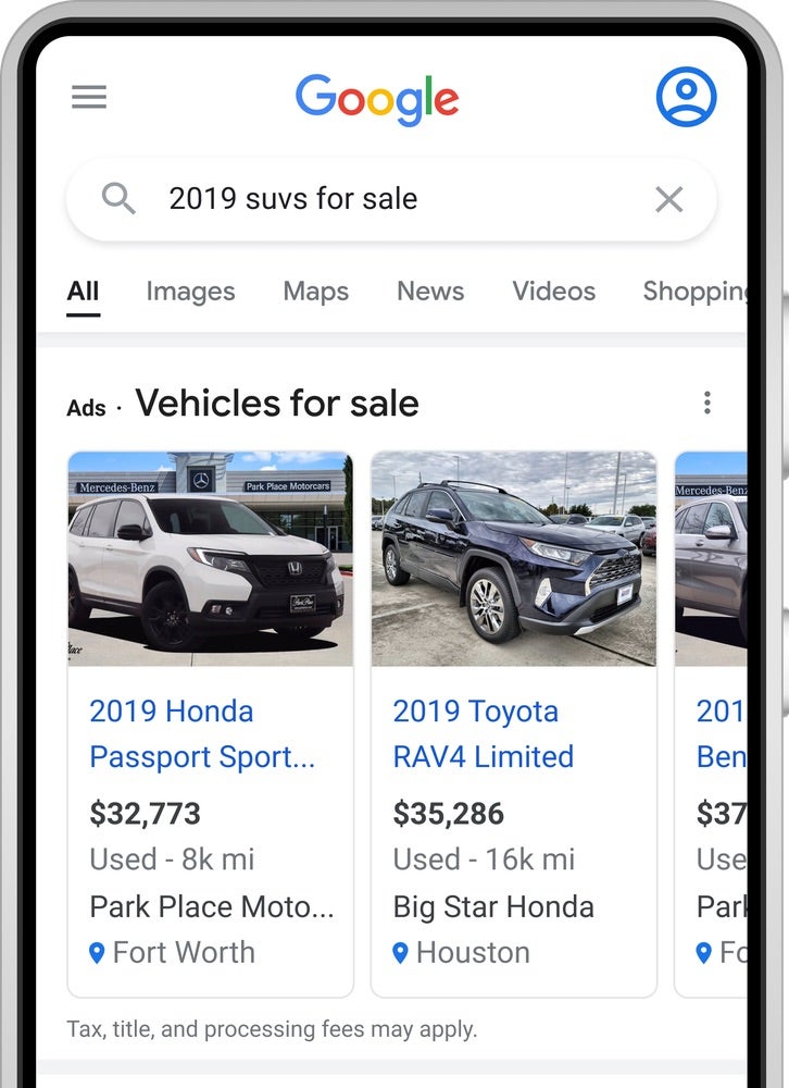 Vehicle ads