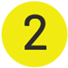 Yellow circle number 2 graphic