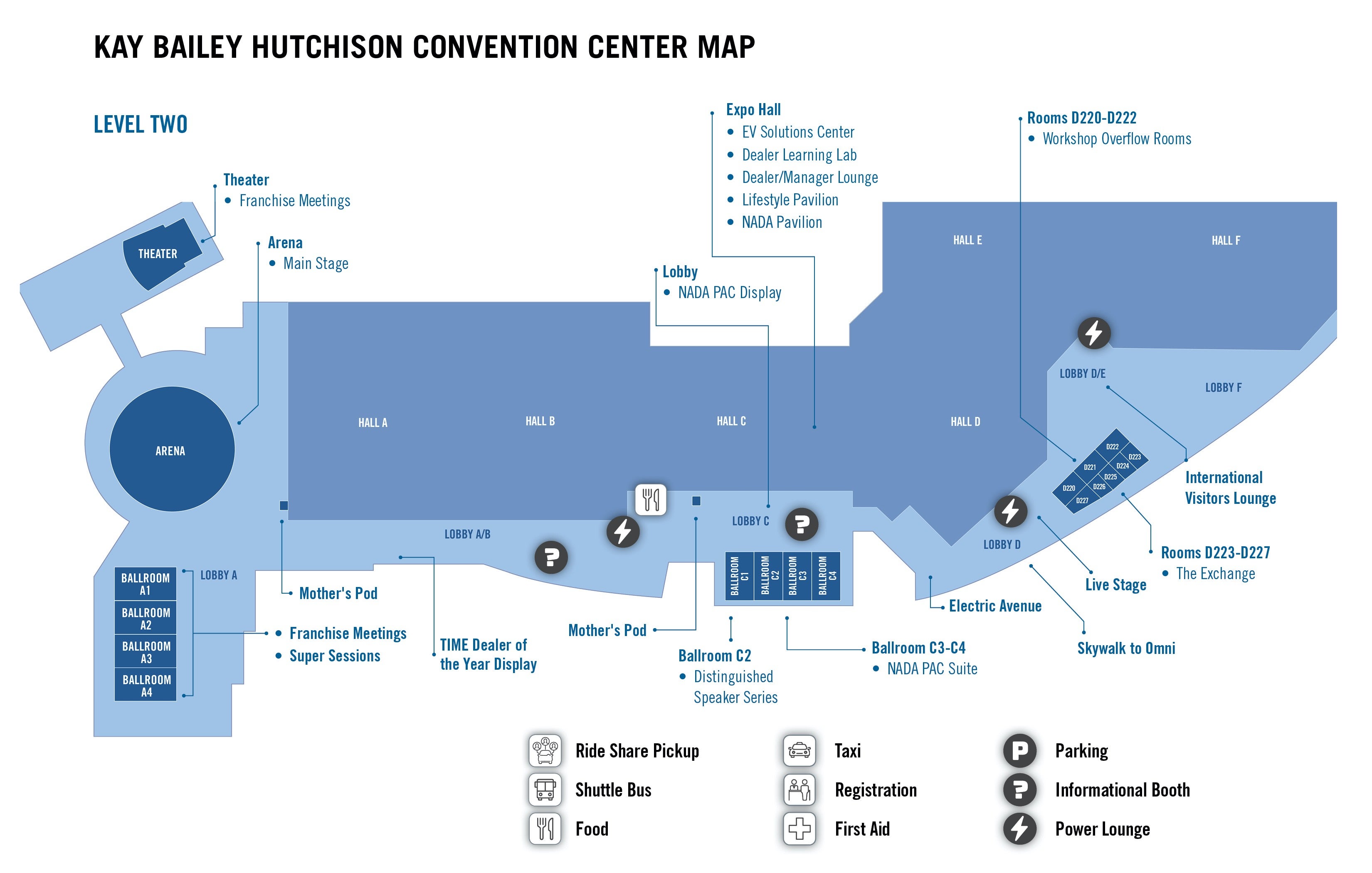 2023 NADA Show Convention-Center Maps – Level 2