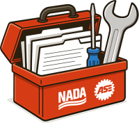 NADA-ASE Apprenticeship in a Box logo