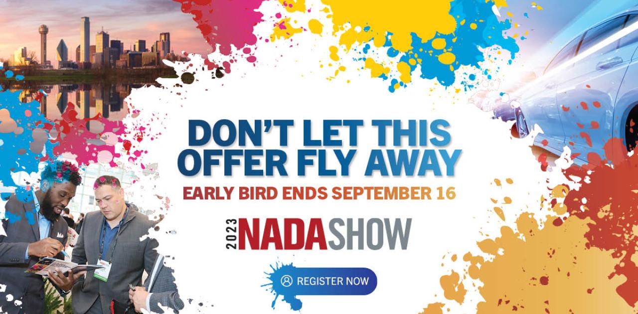 Early Bird Ends Friday … Plan to Attend Your Franchise Meeting