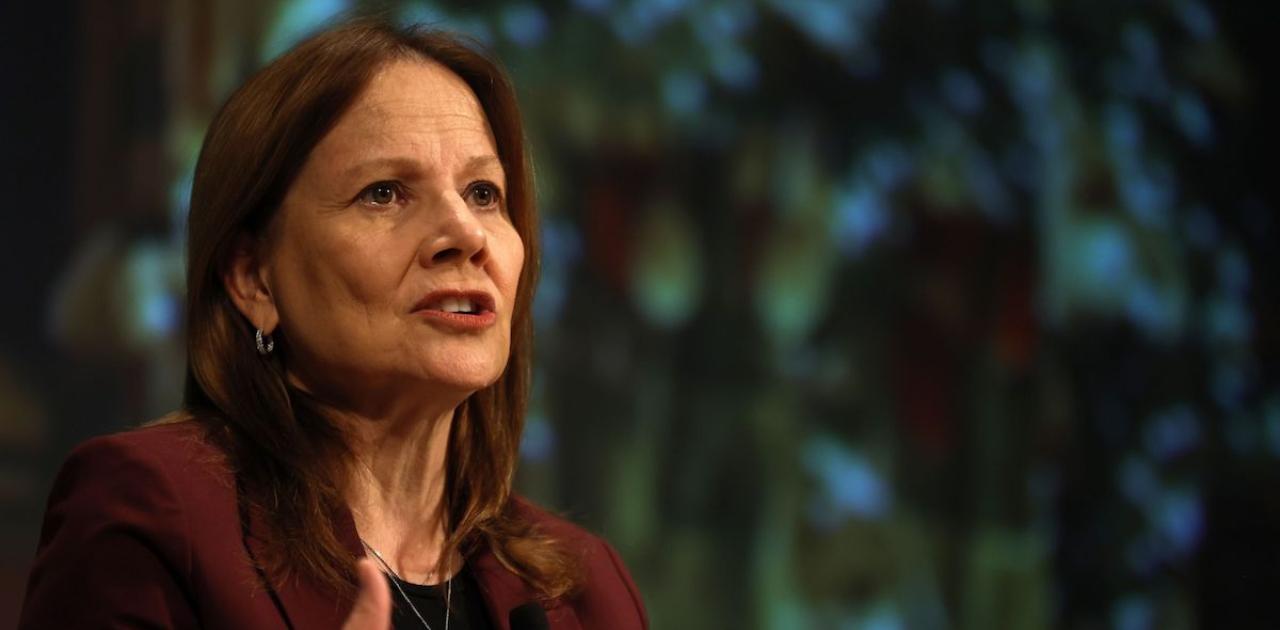 General Motors’s All-Electric Pledge Hinges on Customer Demand, CEO Barra Says (Bloomberg)