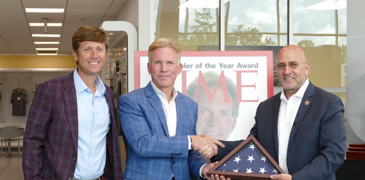 Rep. Clay Higgins (R-La.) Honors 2022 TIME Dealer of the Year Bob Giles