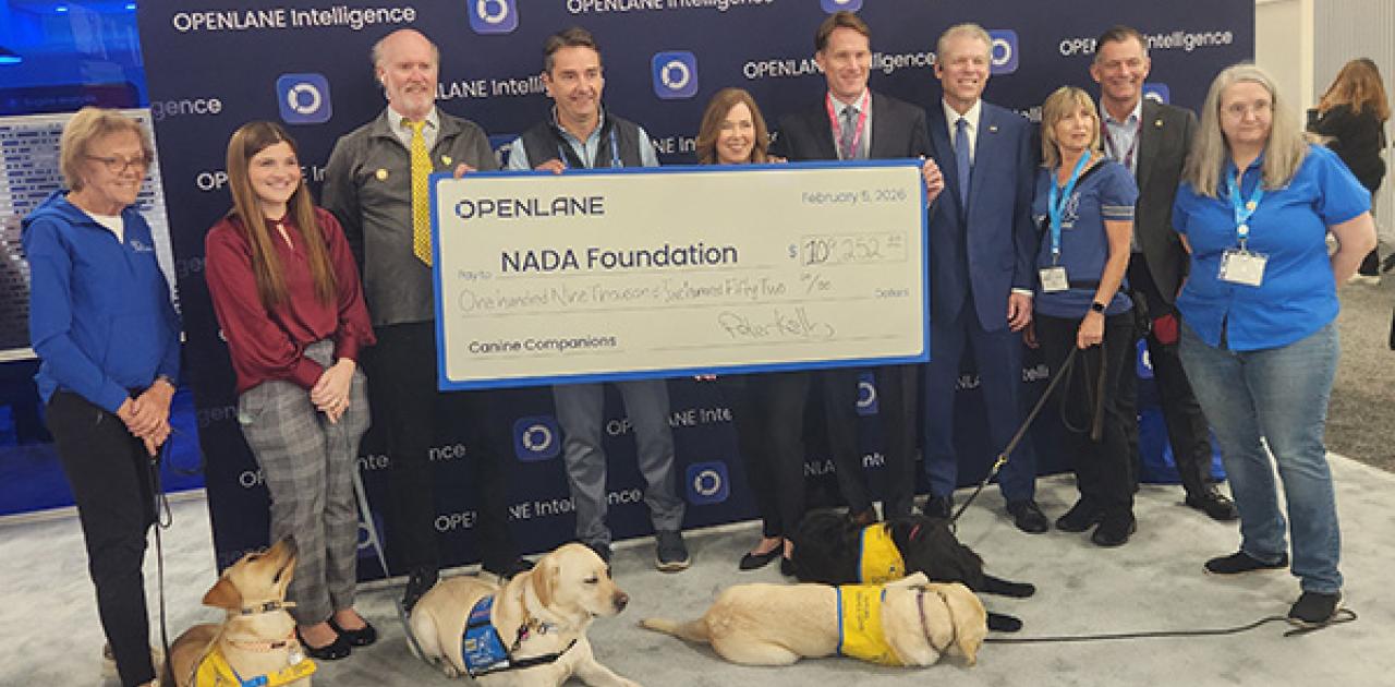NADA Foundation Auction (sponsored by OPENLANE) Raises $109,252 for Canine Companions