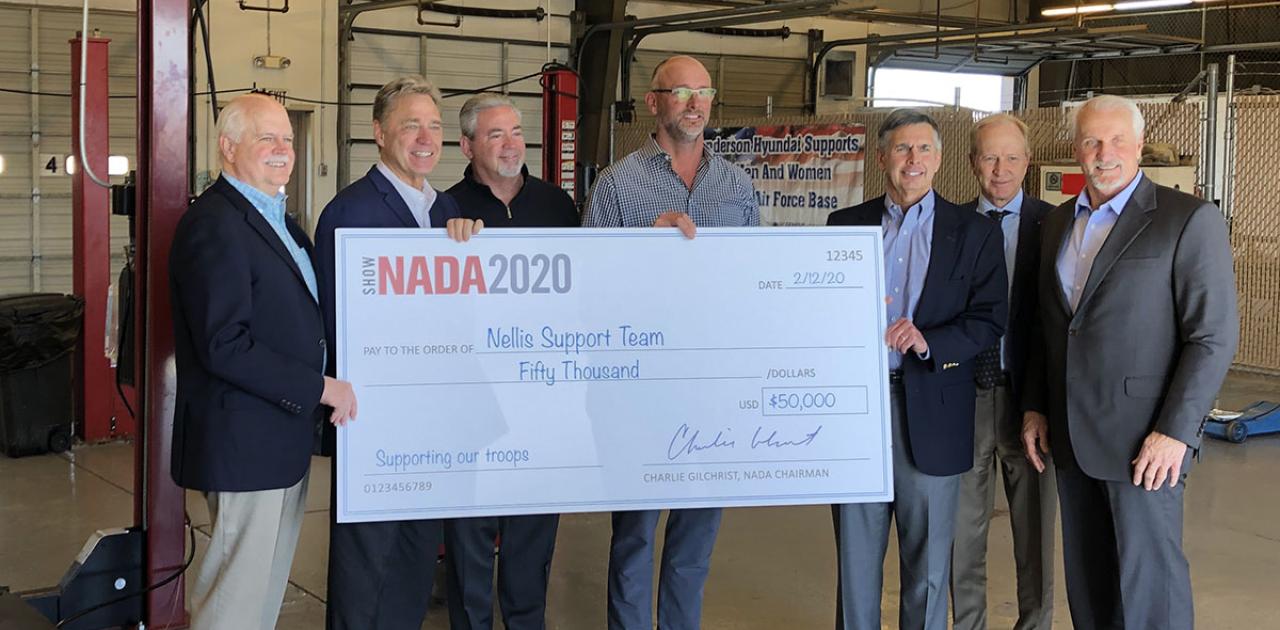 NADA Makes Second $50,000 Donation to Benefit Service Members at Nellis Air Force Base
